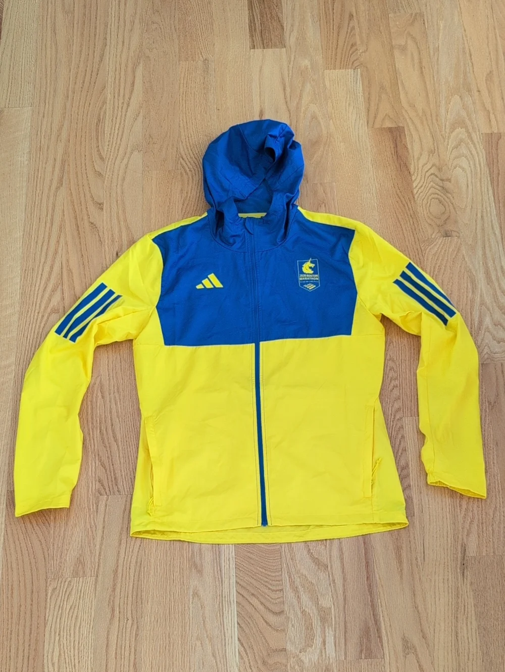 adidas Men's Boston Marathon 2026 Hooded Windbreaker Jacket